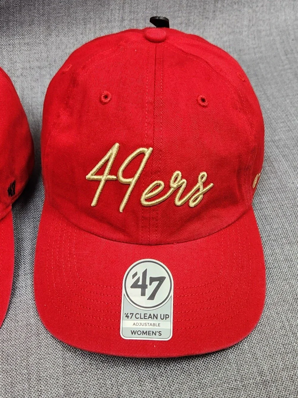 47  San Francisco 49ers Curved Bill Adjustable Hats Lot Of  2